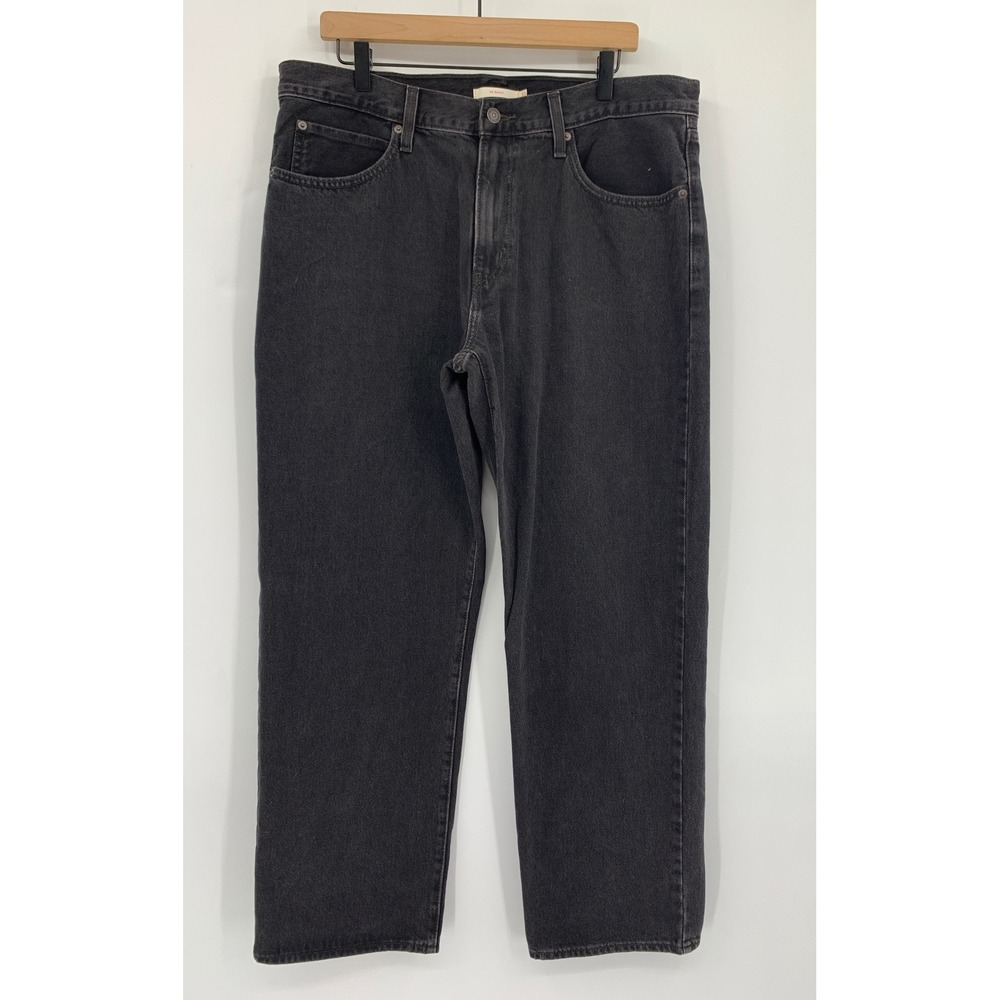Levis Wide Leg Jeans Womens 33 Black 94 Baggy 100% Cotton Denim Pants